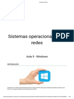 Sistemas Operacionais para Redes: Aula 9 - Windows