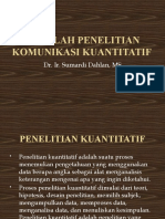 Masalah Penelitian Komunikasi Kuantitatif