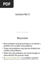 Lecture No 3: CS-302 Design and Analysis of Algorithms