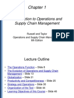 Introduction To Operations and Supply Chain Management