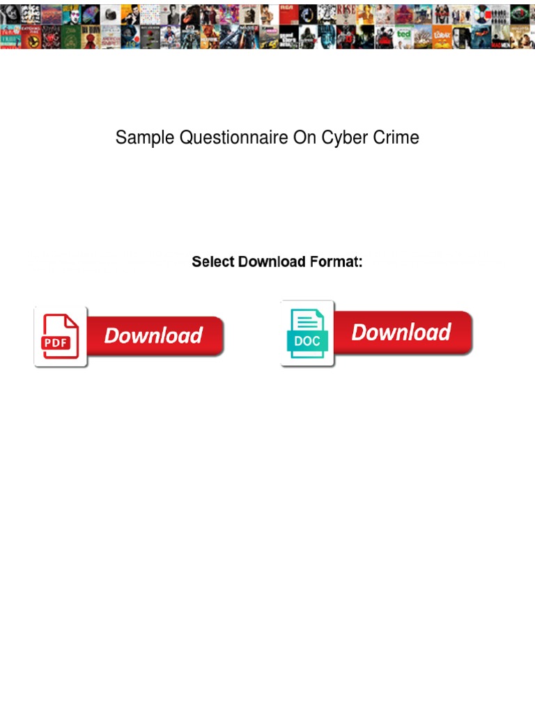 Sample Questionnaire On Cyber Crime | PDF | Security | Computer Security