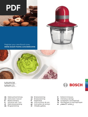 Manual Bosch Blender | PDF