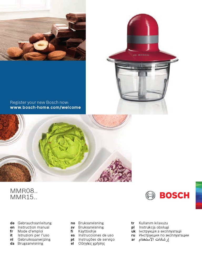 Manual Bosch Blender | PDF