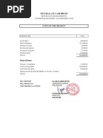 Cost of The Project: M/S Sarala Fly Ash Bricks