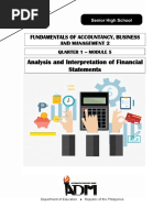 FABM2 Q1 Module 5 Analysis and Interpretation of Financial Statements - editED