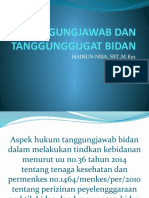 Tanggungjawab Dan Tanggung Gugat Bidan