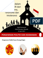 Peran Gereja, Radikalisme & Terorisme