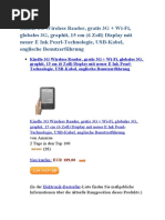 Download Neue Kindle 3G Wireless Reader OnlineShop in Deutschland by Alle Bestseller Deutschland SN53684609 doc pdf