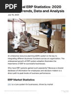 50 Critical ERP Statistics - 2020 Market Trends Data and Analysis