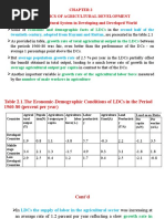 Chapter Two: Economics of Agricultural Development 