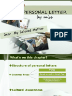 Personal Letter by Miss: Materi 3