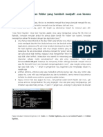 Cara Mengembalikan Folder Yang Berubah Menjadi Exe