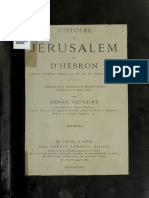 Ulaymi, Sauvaire. Histoire de Jérusalem et d'Hébron depuis Abraham jusqu'à la fin du XVe siècle de J.-C. 