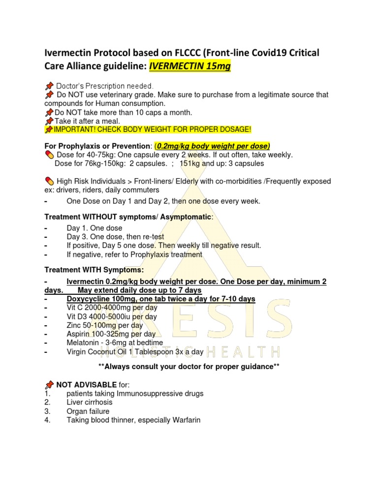 Akesis IVM Guide | PDF | Dose (Biochemistry) | Chemistry