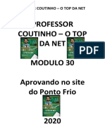 Professor Coutinho - O Top Da Net Modulo 30 Aprovando No Site Do Ponto Frio