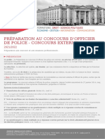 Préparation Au Concours D - #039 - Officier de Police - Concours Externe