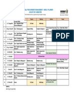 Weekly Planner (August 2021 Semester)