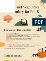 Fruits and Vegetables Vocabulary For Pre-K by Slidesgo