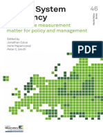 Health System Efficiency How Make Measurement Matter Policy Management