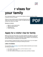 Visitor Visas For Your Family