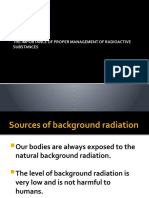 The Importance of Proper Management of Radioactive Substances