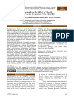 Meta-Analysis The Effect of Obesity and Stress On Menstrual Cycle Disorder