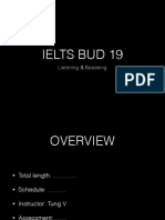 Ielts Bud 19: Listening & Speaking