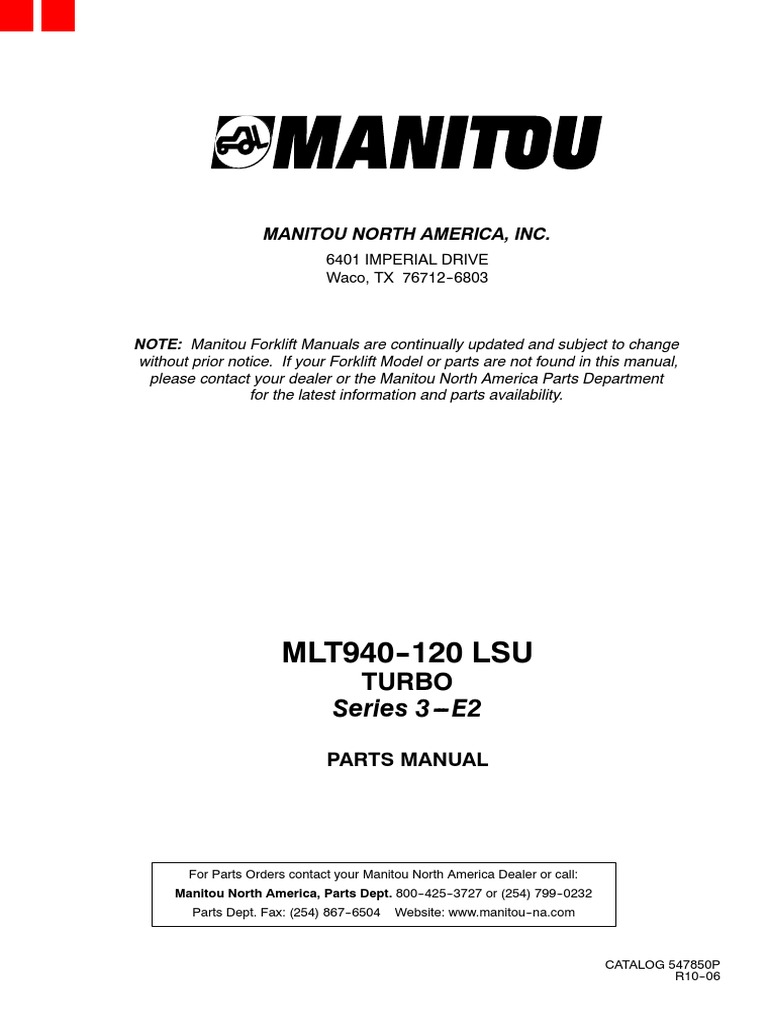 MLT940 120rev.10 06, PDF, Transmission (Mechanics)