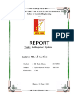 Topic: Rolling Door System: School of Electr Ical Engineering