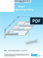 D131 Knauf Free-Spanning Ceiling - Metal Grid CW/UW