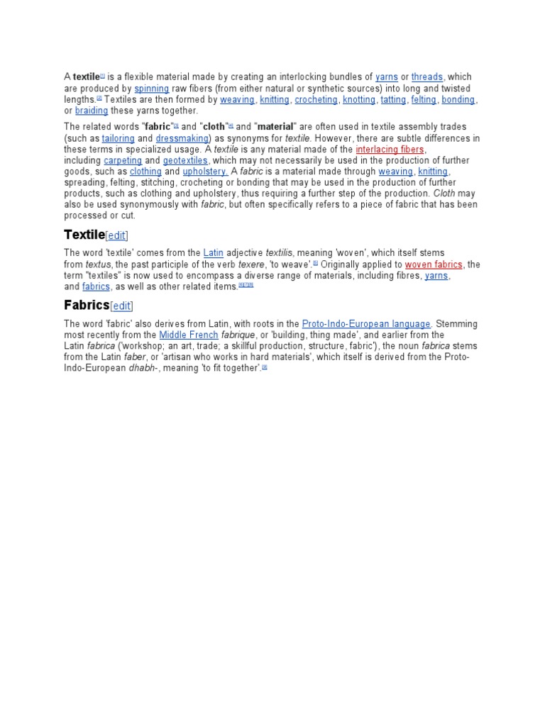 Textile | PDF