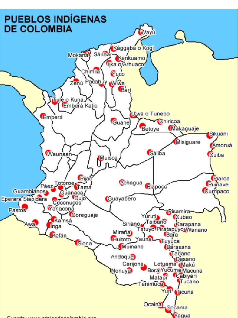 Mapa Pueblos Indigenas Colombia | PDF