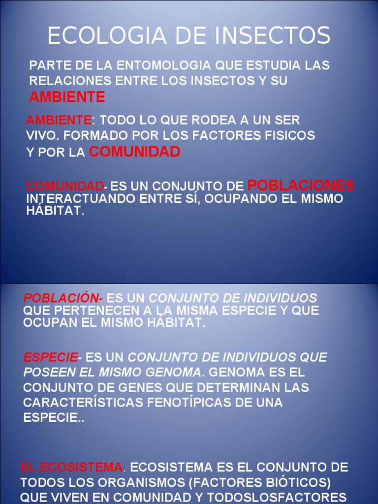 Ecología de Insectos y Ecosistemas | PDF | Ecosistema | Ecología