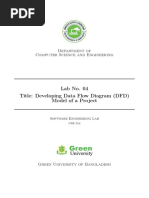 Lab No. 04 Title: Developing Data Flow Diagram (DFD) Model of A Project