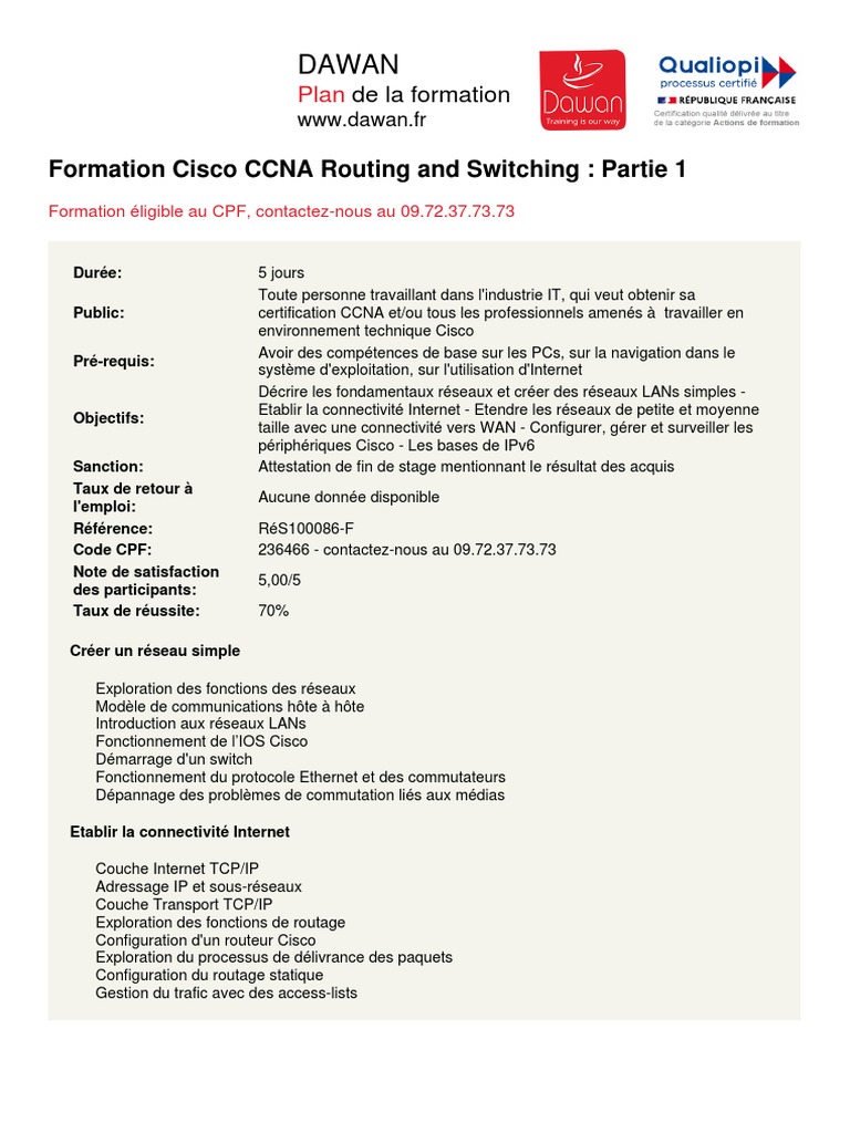 Cisco Ccna Routing and Switching Partie 1 | PDF | Cisco Career ...