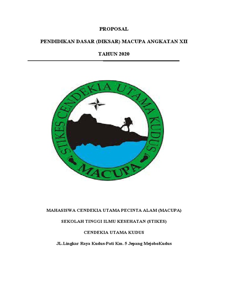 Proposal Dana DIKSAR MACUPA 2021 | PDF