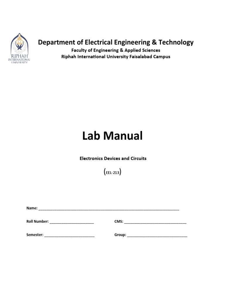 Electronics Devices and Circuits Complete Manual | PDF | Bipolar