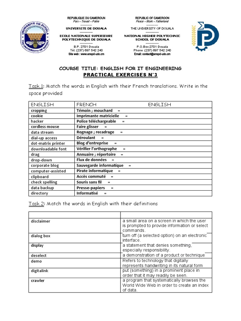 Course Title: English For It Engineering | PDF | Computing | Software
