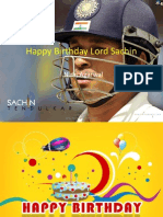 Happy Birthday Sachin by Niraj Agarwal