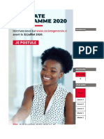 Graduate Programme 2020 Dossier de Candidature