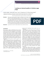 Effects of Mineral Oil Coating On Internal Quality of Chicken Eggs Under Refrigerated Storage