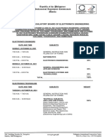 ECE Program of Exam October 2021