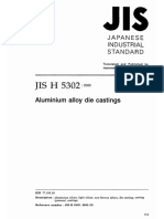 5. JIS H5302-2000 Aluminum Alloy Dies Casting