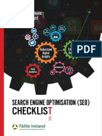 Search Engine Optimisation SEO Checklist