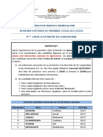 Senegal Agronomie 2eme Liste D Attente