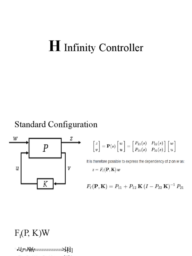 H Infinity Controller Configuration Guide | PDF | Teaching Methods ...