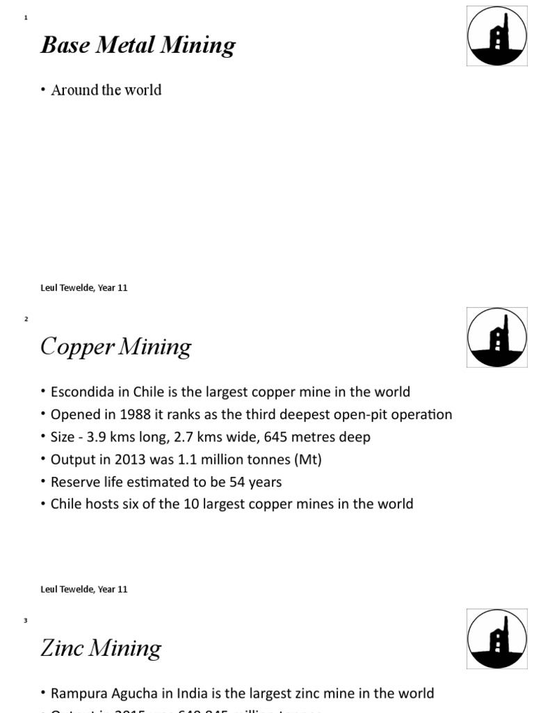 Global Base Metal Mining Insights | PDF