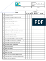 Welfare Facilities - Checklist