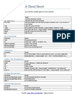 Linux Command Cheat Sheet