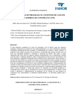 Implementação do 5S em empresa de construção